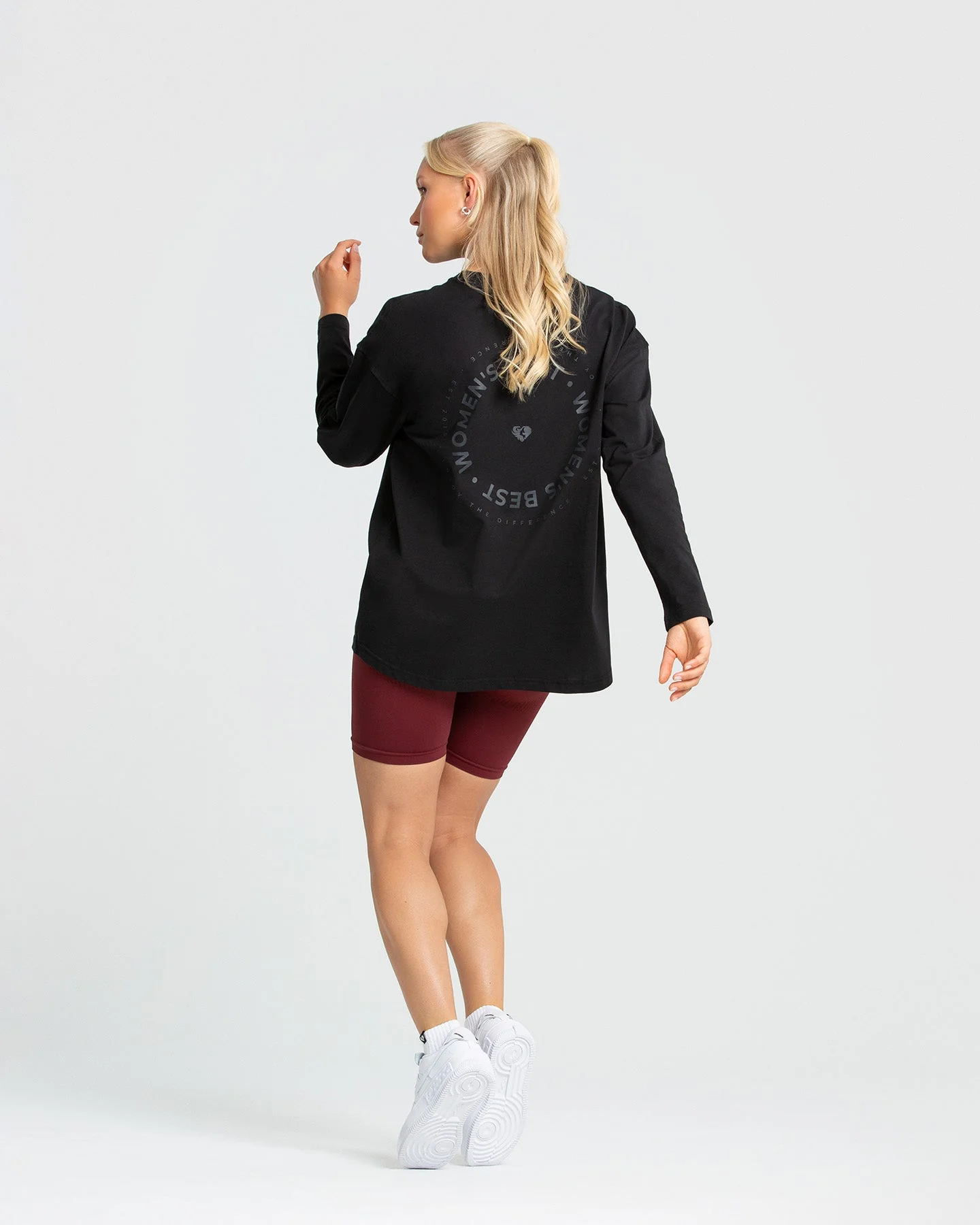 Comfort Oversized Long Sleeve T-Shirt | Black - Image 5