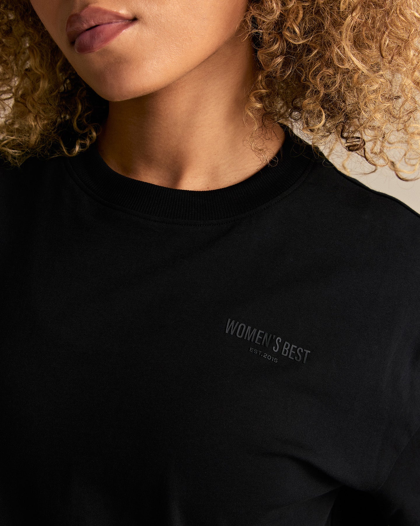 Comfort WB Logo Oversized Short Sleeve T-Shirt | Black - Image 2