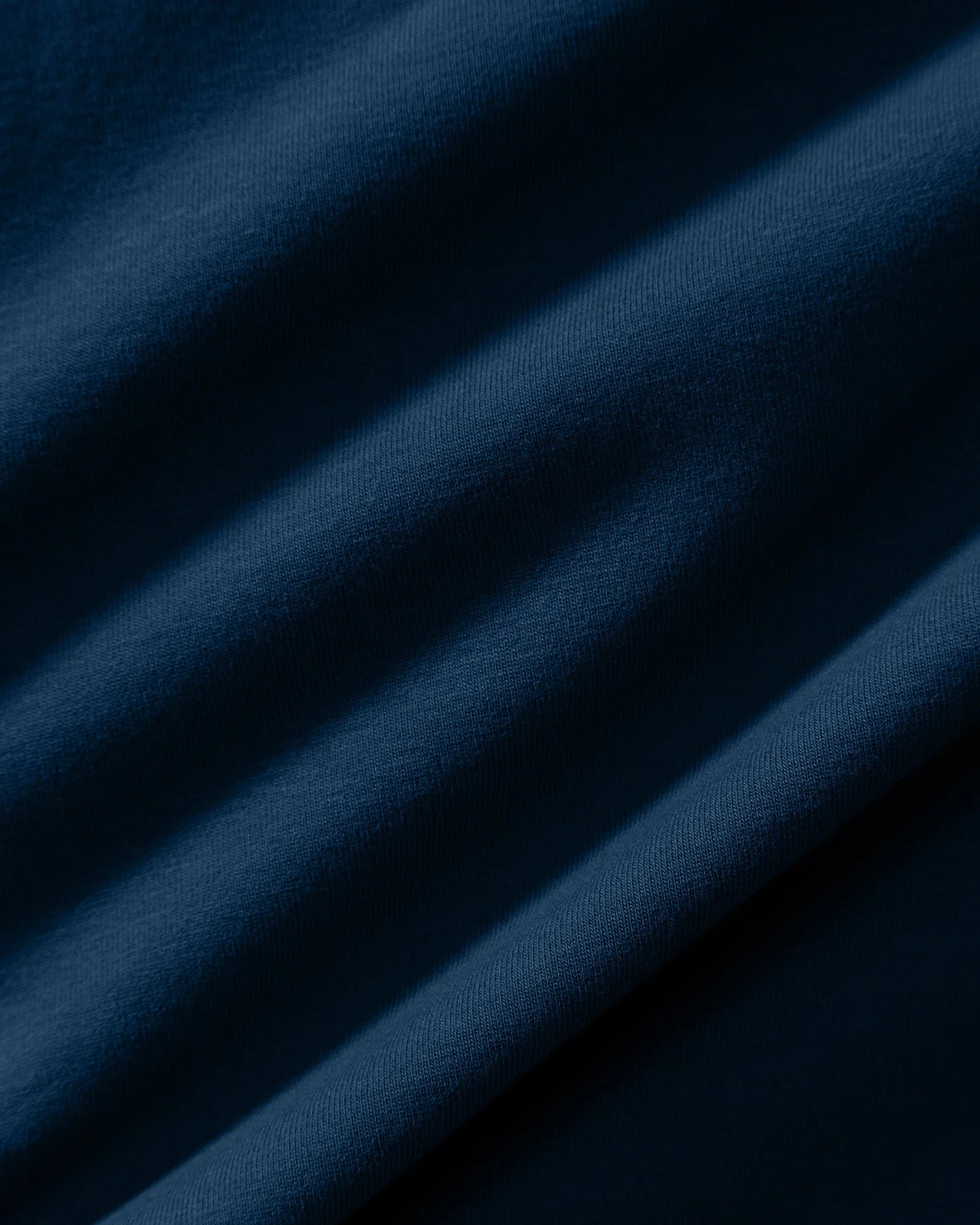 Cotton Contour Fold Over Straight Leg Pants | True Navy - Image 5