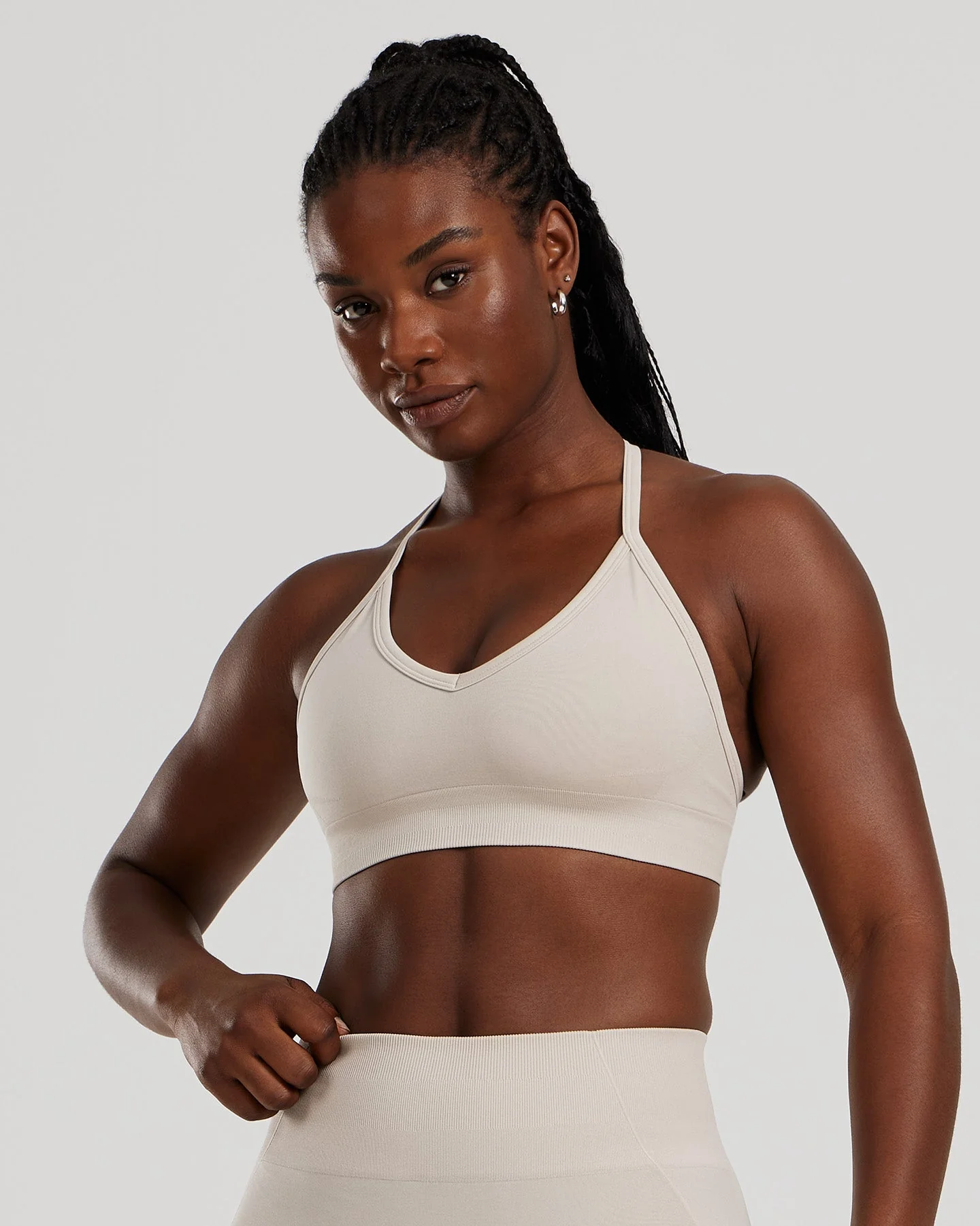 Define 2.0 Halter Neck Bra | Stone