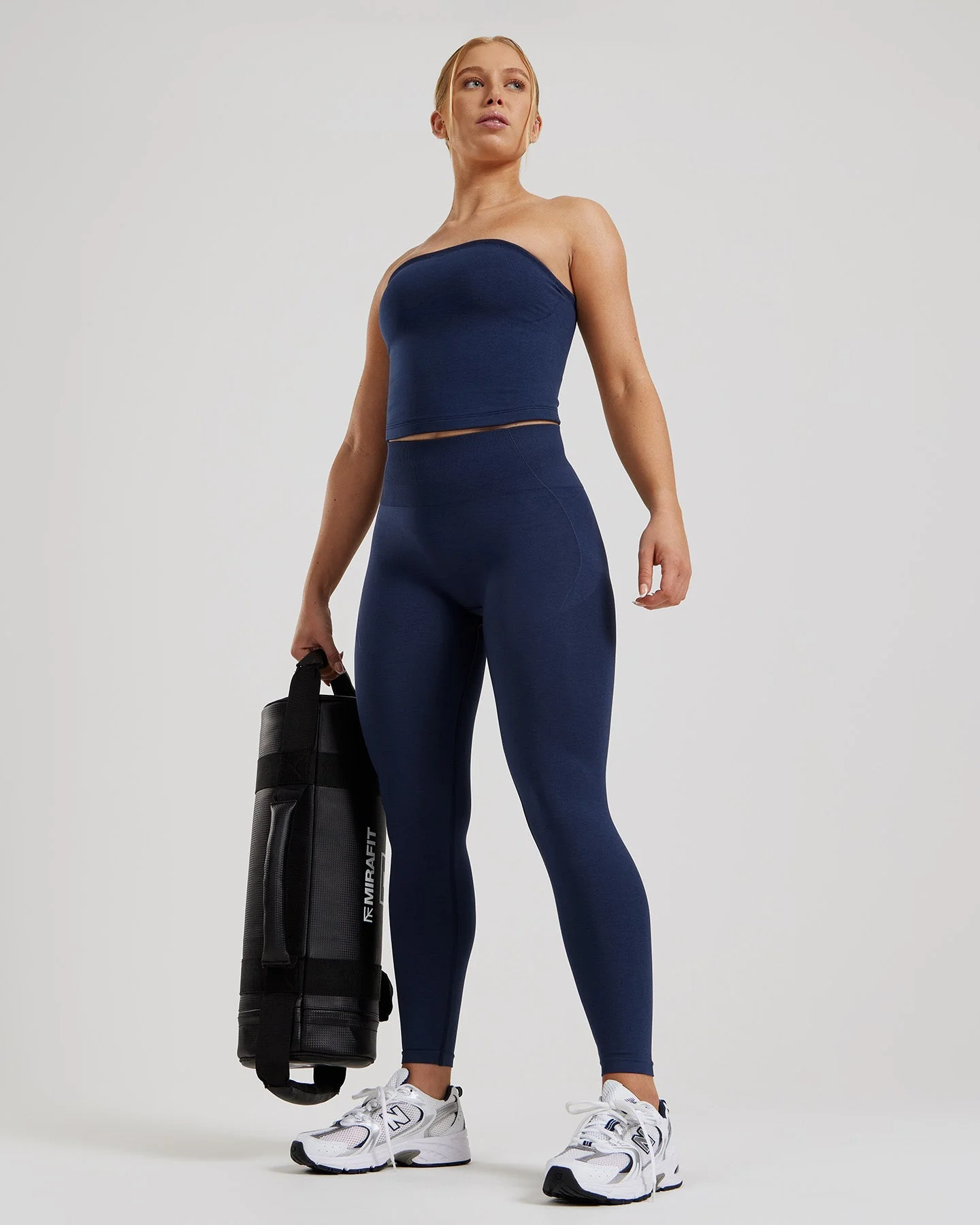 Define 2.0 Longline Bandeau Bra | Sapphire Blue - Image 2
