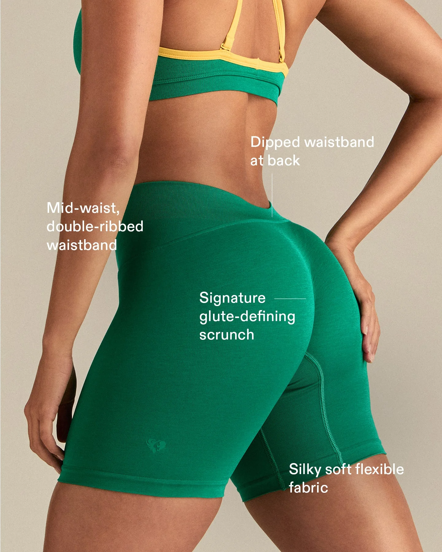 Define 2.0 Low Back Shorts | Amazonia Green - Image 4