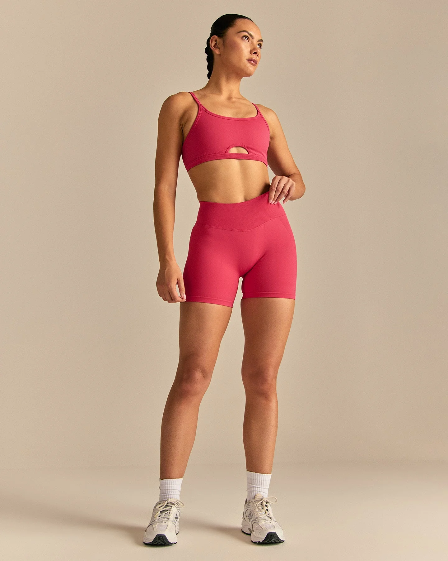 Emphasize Mid Waist 5" Shorts | Watermelon - Image 3
