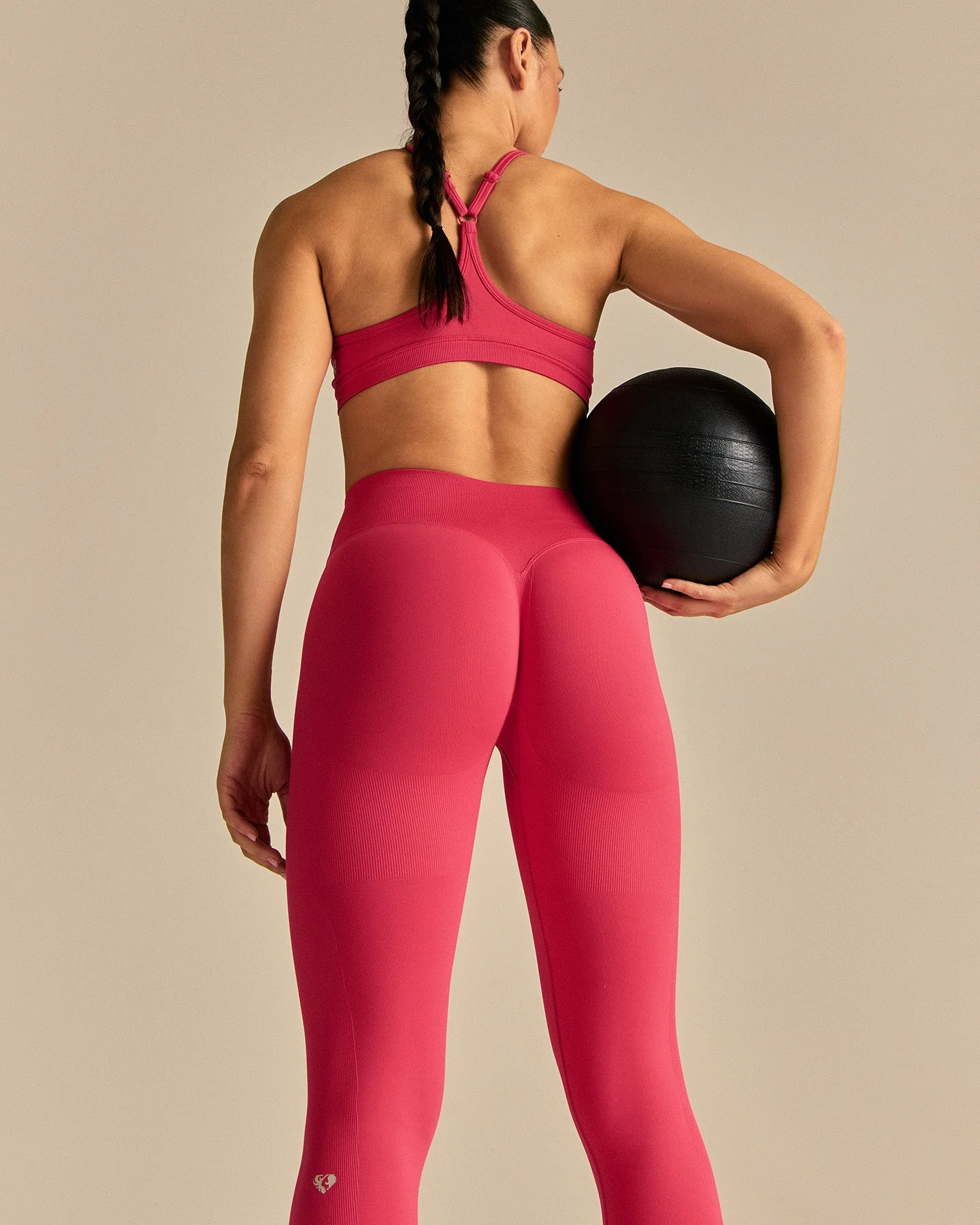 Emphasize Mid Waist Leggings | Watermelon - Image 4