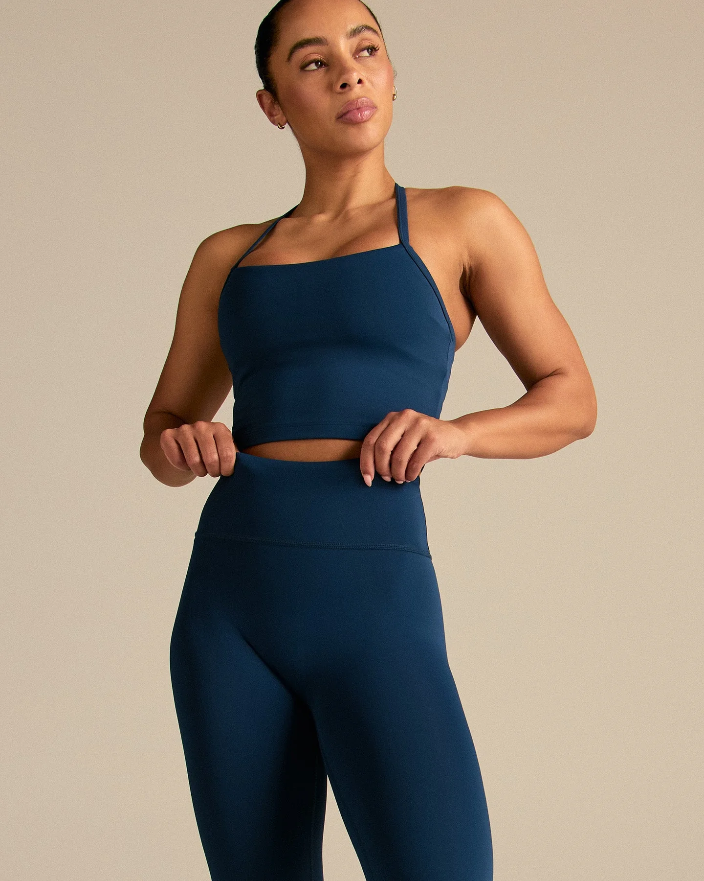 Essential High Waist Leggings | True Navy - Image 3