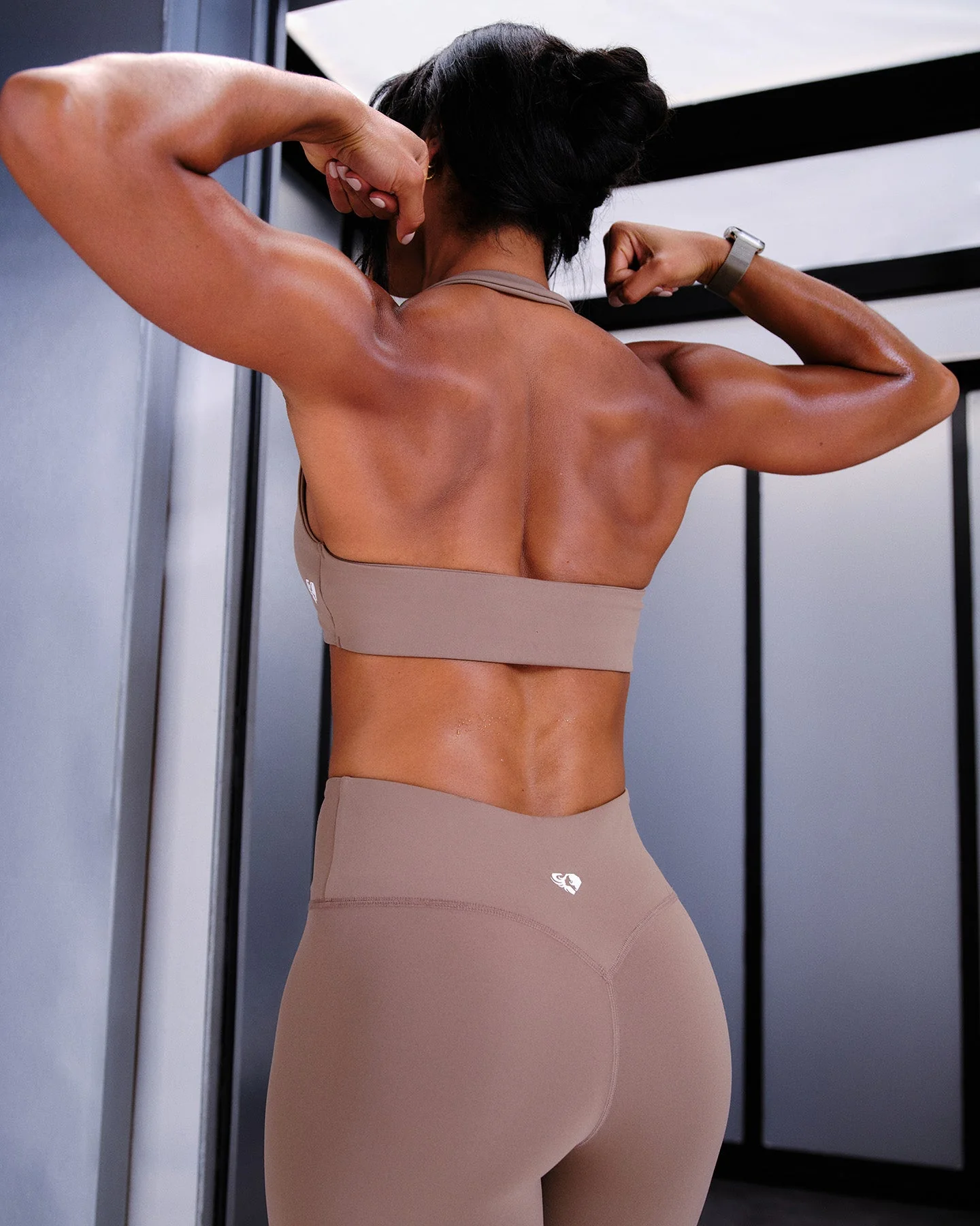 Essential Twist Front Halter Bra | Caribou - Image 2