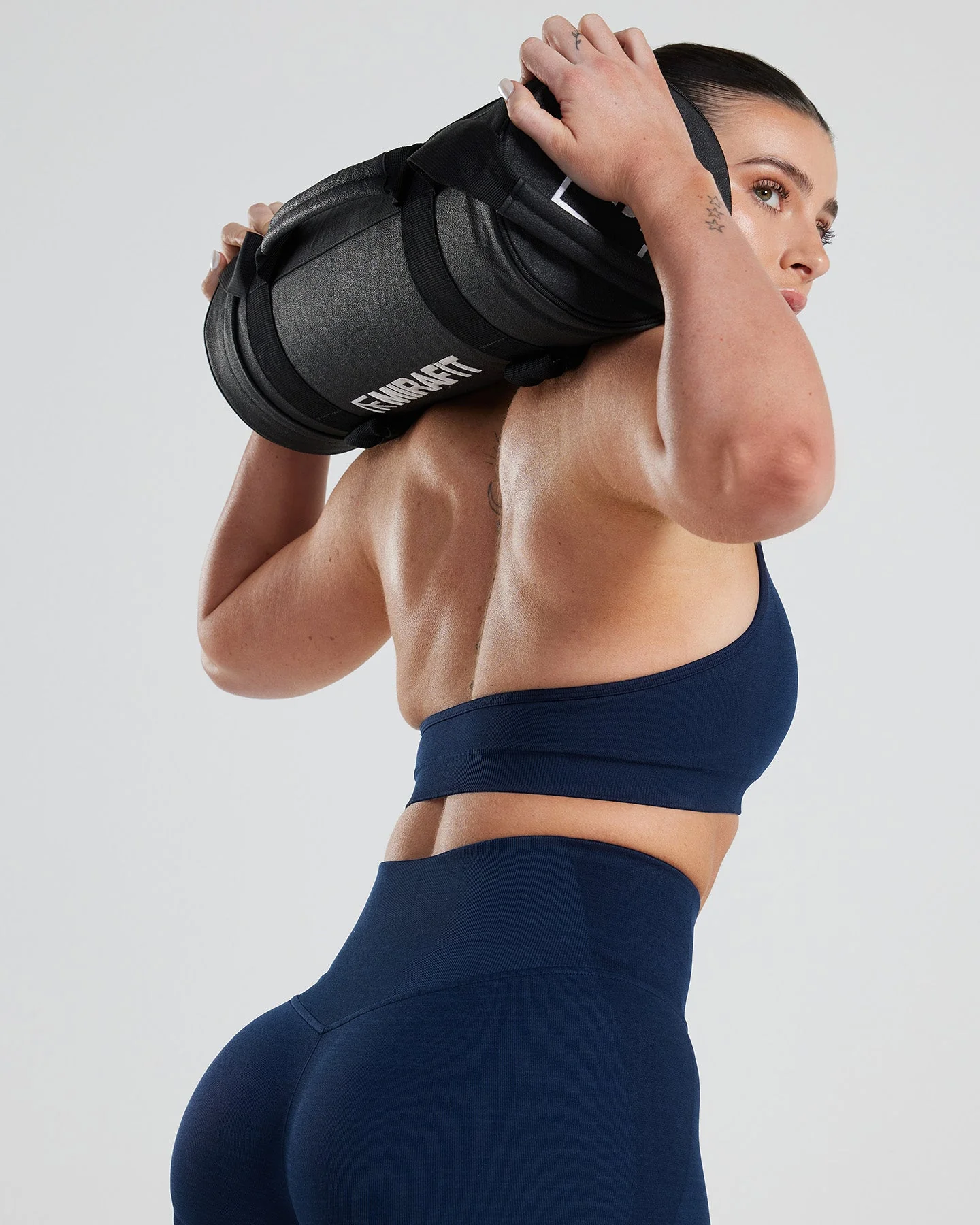 Motion Seamless Halter Bra | Sapphire Blue - Image 2