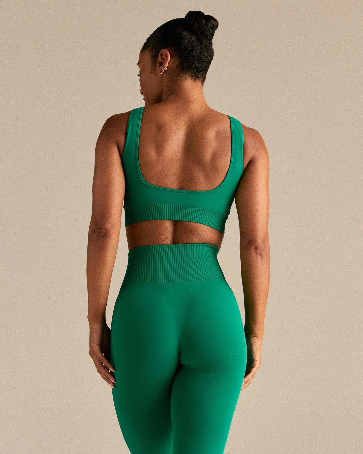 Power Open Back Mini Bra | Amazonia Green - Image 7