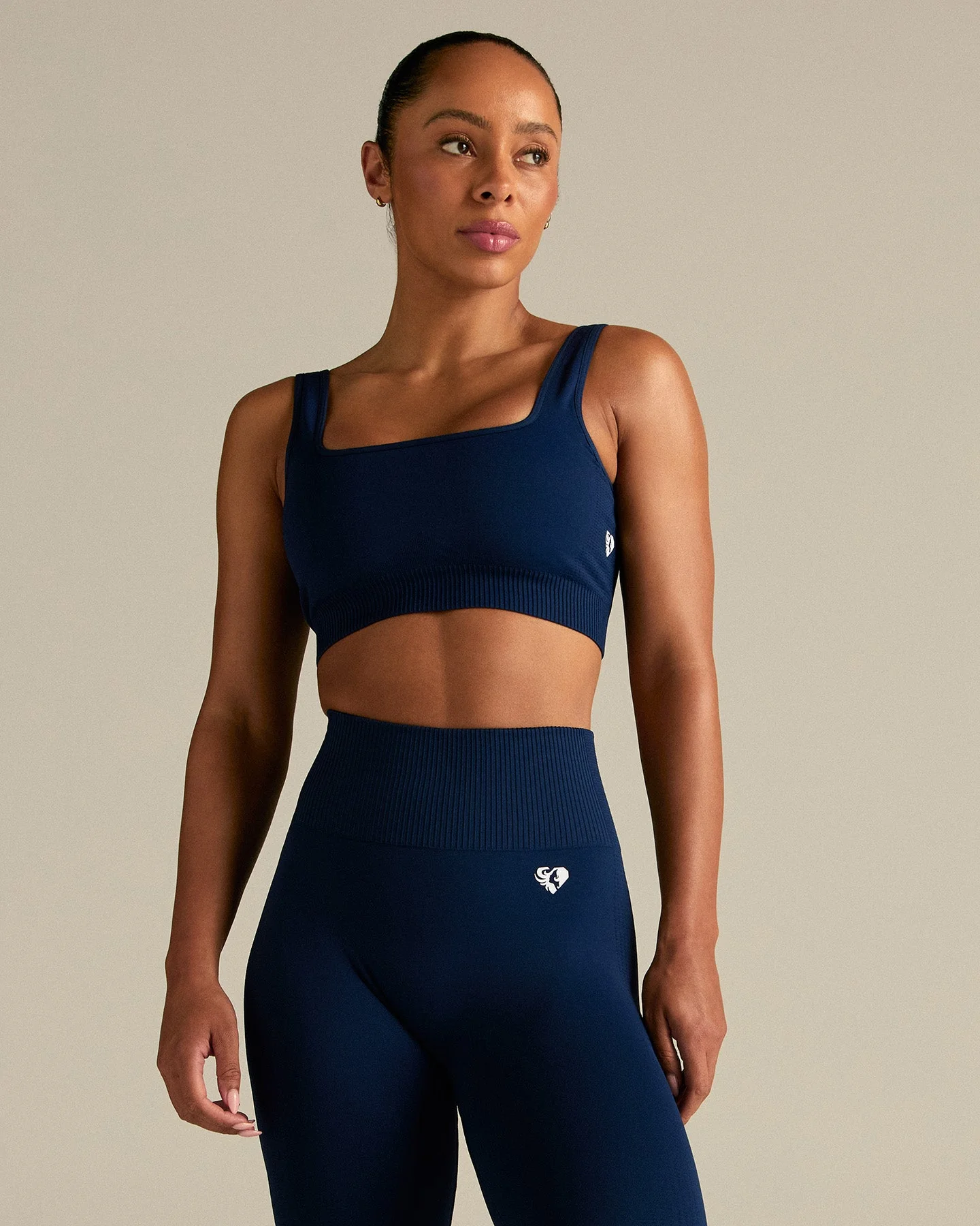 Power Open Back Mini Bra | Sapphire Blue